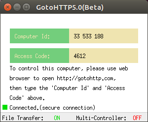Online remote control tool for Linux